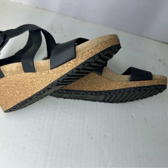 Papillio by Birkenstock Black Sibyl Wedge Strap Sandals size 37 - Picture 7 of 7